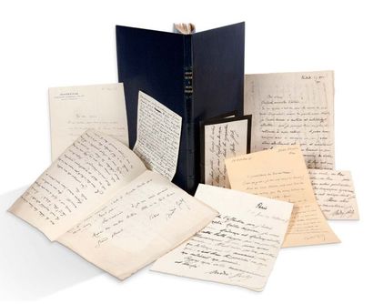 GIDE (André). 1859-1961. Ecrivain. Correspondance à Paul Souday. 1913-1928. 9 l.a.s....
