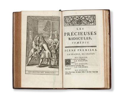MOLIÈRE (Jean-Baptiste Poquelin, dit.) Oeuvres. Paris, Mouchet, 1739. 8 volumes in-12,...