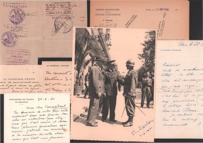 null [VARIA].
Documents littéraires et militaires.
Général Bigeard, Général Billotte,...