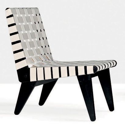 KLAUS GRABE (1910-2004) Lounge chair
Plywood, webbing
31.5 x 20.47 x 27.56 in.