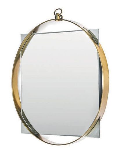 FONTANA ARTE Mirror
Brass, mirror
15.35 x 13.78 in.