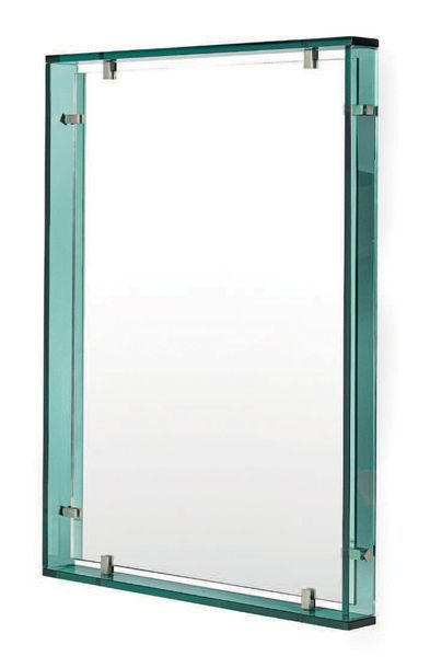 FONTANA ARTE Mirror
Crystal, mirrored glass, chrome-plated brass
31.1 x 23.03 in...