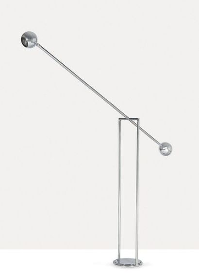 Yonel LEBOVICI (1937-1998) Autruche floor lamp
Chrome-plated steel
H.: 76.77 in.
