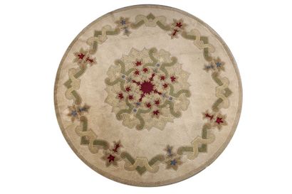 JULES LELEU Jules LELEU

Original Tapis rond 

Vers 1940, signé

Velours en laine...