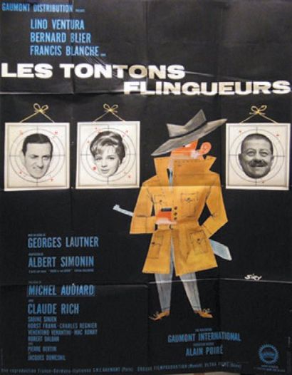 null LES TONTONS FLINGUEURS Georges Lautner. 1963. Siry. 120x160 cm. Etat B
