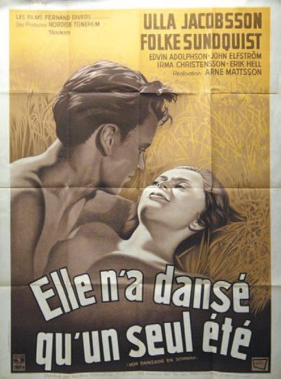 null CINÉMA SUEDOIS - LA SOURCE/ JUNGFRUKALLA Ingmar Bergman. 1959. Non signée. 120x160...