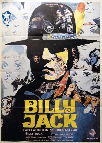 null BILLY JACK T.C. Frank. 1971. Ermanno Iaia. 120x160 cm. Etat A-