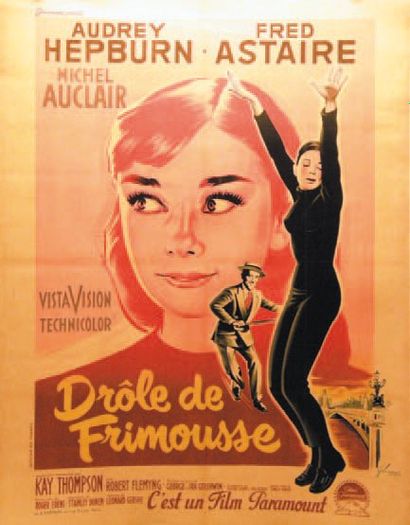 null DRÔLE DE FRIMOUSSE / FUNNY FACE Stanley Donen. 1957. Boris Grinsson. 120x160...