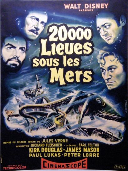 null 20000 LIEUES SOUS LES MERS/ 20000 LEAGUES UNDER THE SEA Richard Fleischer. 1954....