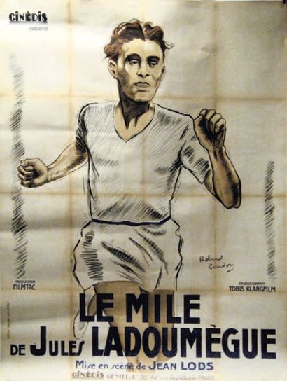null LE MILE DE JULES LADOUMÈGUE Jean Lods. 1932. Roland Coudon. 120x160 cm. Entoilée....