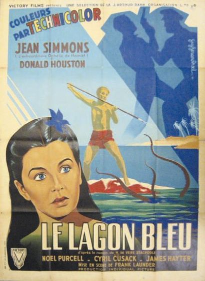 null LE LAGON BLEU / THE BLUE LAGOON Frank Launder. 1948. Guy Gérard Noël. 120x160...