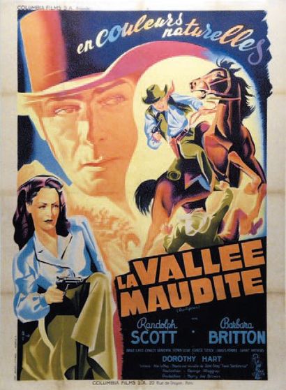 null LA VALLÉE MAUDITE / GUNFIGHTERS George Waggner. 1947. Constantin Belinsky. 120x160....