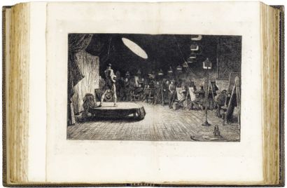 HAMERTON (Philip Gilbert). Etching and etchers. Londres, Mac Millan & Co, 1868. In-4,...