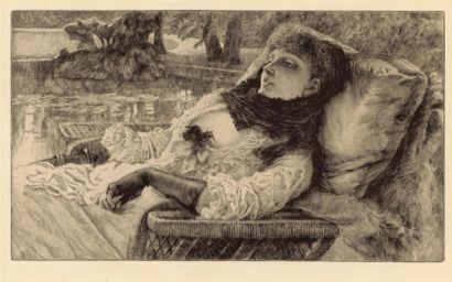 James J. J. Tissot. Soirée d'été. 1881. Eau-forte et pointe sèche. 395 x 229. Wentworth...