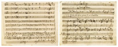 LEO Leonardo (San Vito dei Normanni 1694-Naples 1744). Manuscrit musical autographe,...