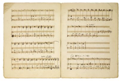 BERLIOZ Hector (1803-1869). Manuscrit musical en partie autographe, [vers 1840 ?]...