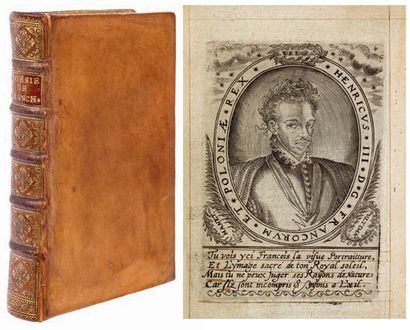 BLANCHON (J.) Premieres oeuvres poetiques. Paris, Thomas Perier, 1583, in-12 de 8...