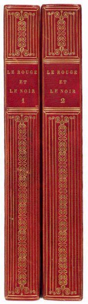 STENDHAL (Henri Beyle) Le Rouge et le Noir. Paris, Levavasseur, 1831, 2 vol. in-8°,...