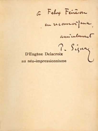 Paul SIGNAC D'Eugène Delacroix au néo-impressionnisme. Paris, La Revue Blanche, 1899....