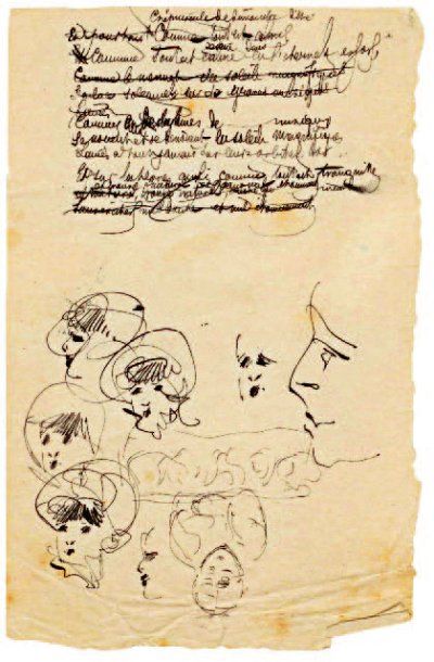 Jules LAFORGUE (1860-1887), poète Trois poèmes autographes, "Désolation", "Crépuscule...