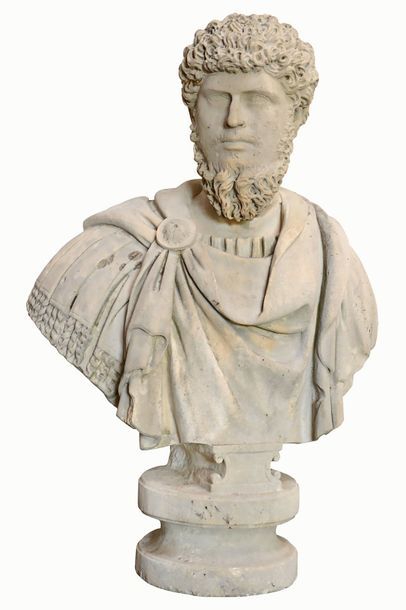 null Buste présumé de Lucius Aurelius Verus en pierre. Lucius Aurelius Verus se trouve...