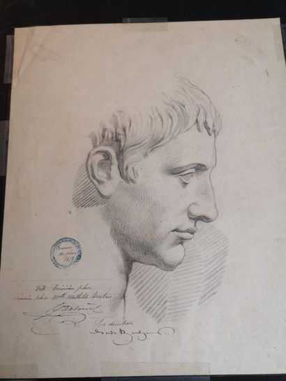 Gaston COPPENS (1909-?), Profil d'homme académique,...