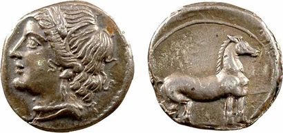 Zeugitane, 1/4 shekel, Carthage, c.220-210...
