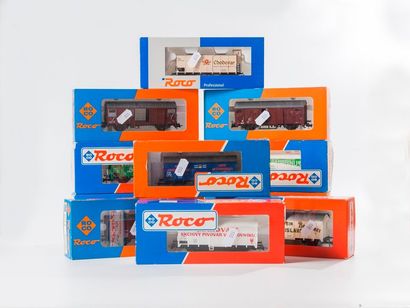 ROCO “HO” : Wagons marchandises divers dont...