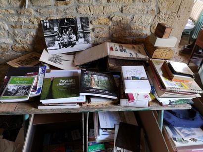  Many modern books on Normandy and miscellaneous, maps, Photographs, Atlas, drawing...