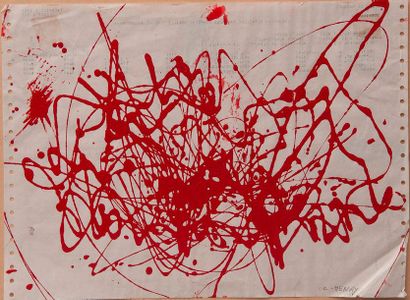 Ecole Moderne, Abstract composition (red...