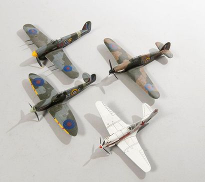 Set of four French, Russian and English aircraft...