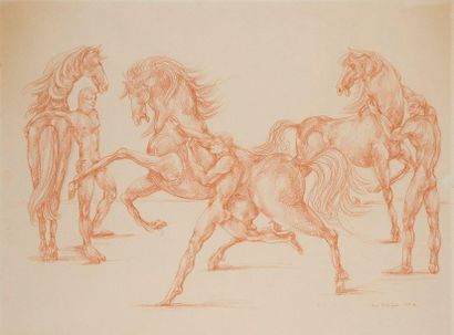 René BOLLIGER (1911-1971)

Hommes et chevaux,...
