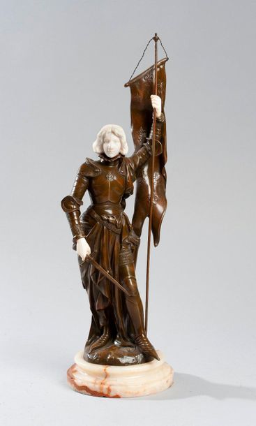 Th. Somme, Jeanne d'Arc, statue chrysélephantine...
