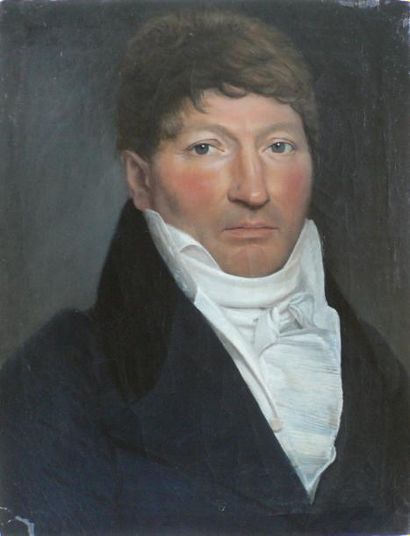 Francesco GUERRINI (1768-1815) Portrait d'homme de qualité Huile sur toile. Signé...