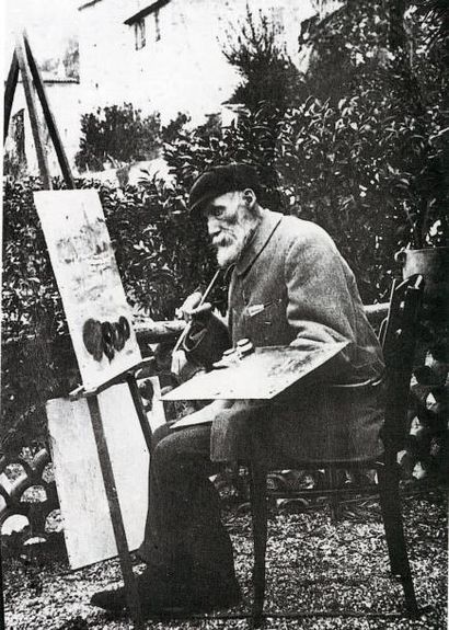 Pierre-Auguste RENOIR (1841-1919) Paysage de Cagnes, circa 1900 Huile sur toile signée...