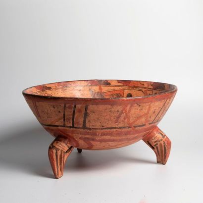 Tripod bowl with symbolic decoration - The...