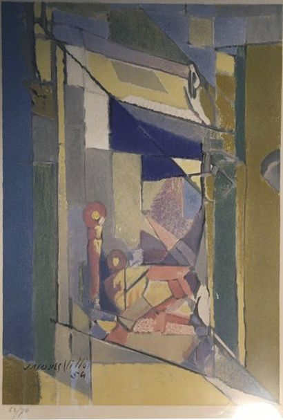 Jacques VILLON (1875-1953), Composition abstraite,...