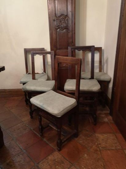 Set of quartoze chairs from Lorraine of a...