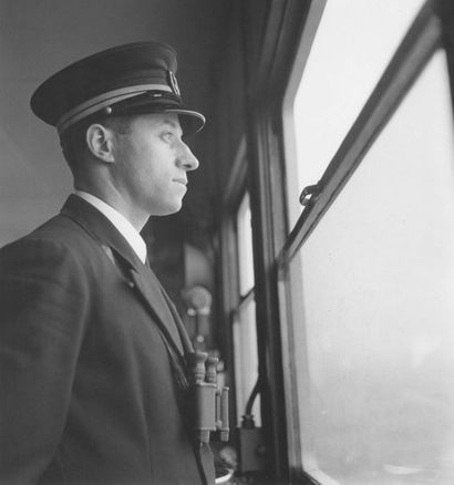 Roger SCHALL (1904-1995) Officer of the Watch, Atlantic Ocean, May 1935.

Photograph,...