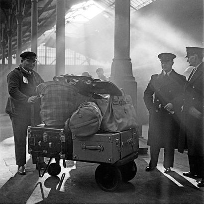 Roger SCHALL (1904-1995) The porter of the Gare de Lyon, Paris, ca. 1930

Photograph,...