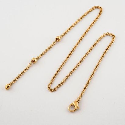 null Bulgari. CATENE model. Necklace in 18K (750°/00) yellow gold marine chain ending...
