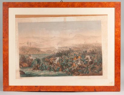 Battle of Chernaya, Crimean War 1855. 
Color...