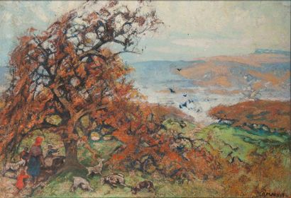 Henri Justin MARRET (1878-1964) 
Seaside...