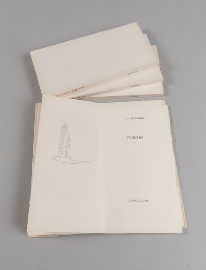 GAGARINE (Mila). Poems. Paris, Mila Gagarin,...