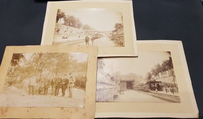 Set of three photos, marked on the back.