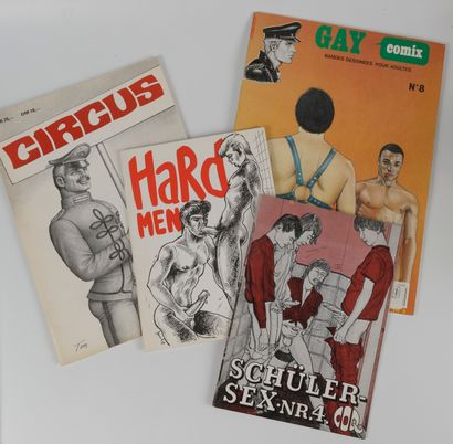 
Lot de 4 magazines de bandes dessinées érotiques...