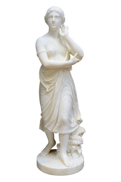 Echo. 
Statue in white Carrara marble representing...