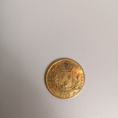 20 francs or, Louis XVIII, 1815 A