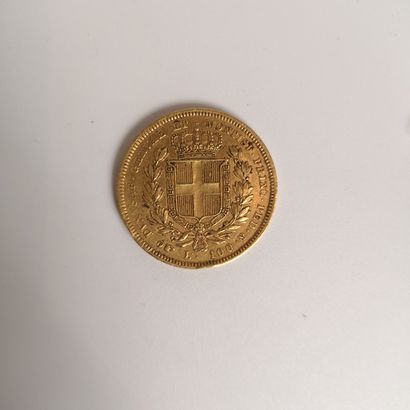1 piece de 100 Francs or, Sardaigne, 183...