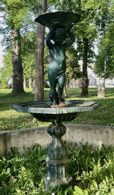 Fountain Louis 15 style 
Antique style putto...